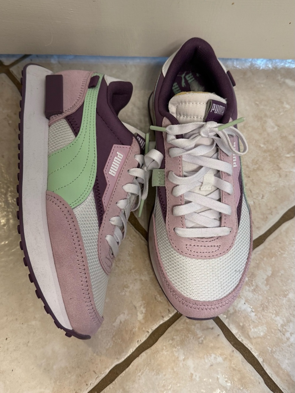 Puma Women's Purple Lavender Mint Casual Sneakers